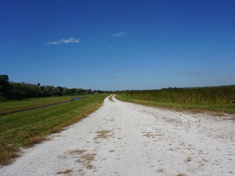 Lakeside Ranch Stormwater Treatment Area, Florida eco-biking, Lake Okeechobee