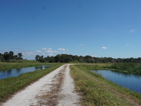 Lakeside Ranch Stormwater Treatment Area, Florida eco-biking, Lake Okeechobee