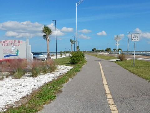 Florida biking, East Central Rail Trail, Titusville