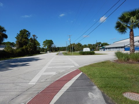 Florida biking, Volusia County, East Central Rail Trail, Edgewater