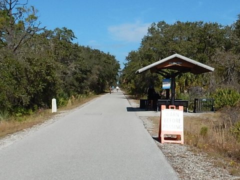 Legacy Trail, Venice to Sarasota, FL biking