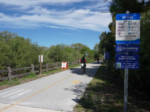 Legacy Trail, Venice to Sarasota, FL biking