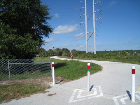 Florida Bike Trails, Pinellas Trail, Tarpon Springs, Keystone Rd.