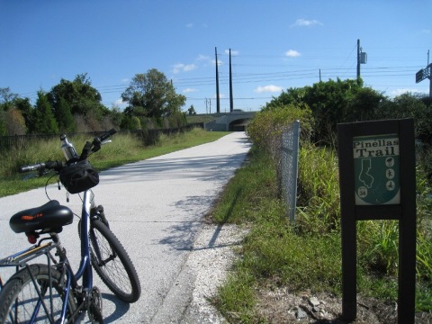 Florida Bike Trails, Pinellas Trail, Tarpon Springs, Keystone Rd.