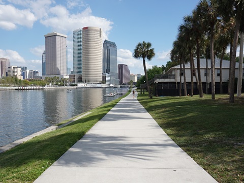 Florida Bike Trails, Tampa Riverwalk, University of Tampa